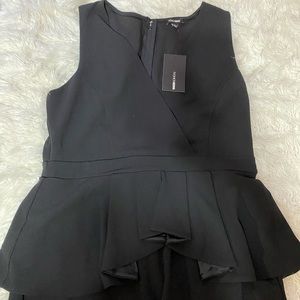 Black Peplum Dress